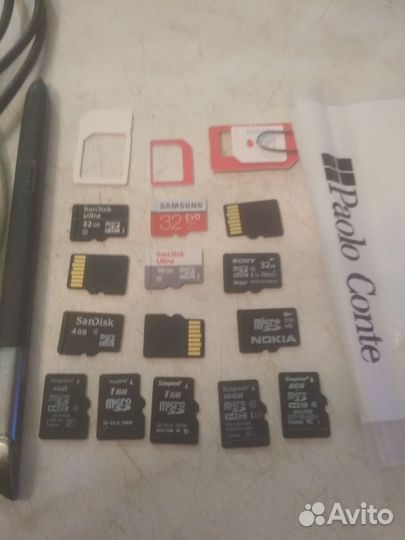 Карты памяти MicroSD, зарядки