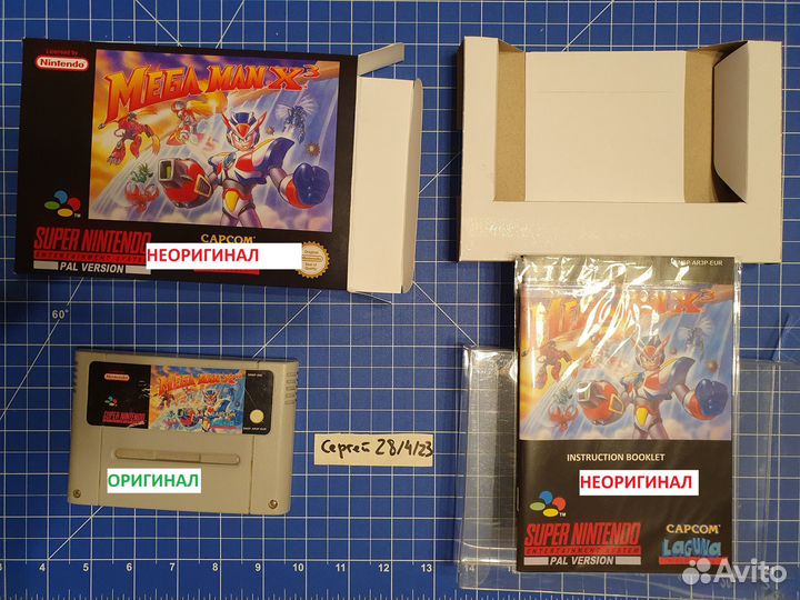 Snes MegaMan X3 PAL оригинал + бокс/инстр. неориг
