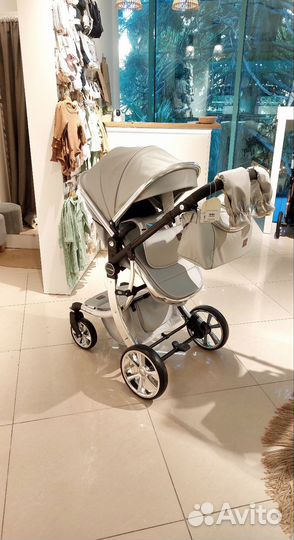 Коляска Luxmom 608 эко-кожа 3в1 и 2в1