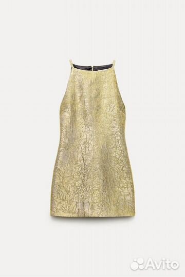 Золотое платье Zara.размер М