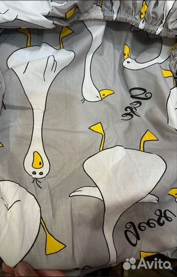 Натяжная простынь на резинке 2 шт