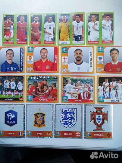 Стикеры-наклейки в альбом Евро 2020 panini
