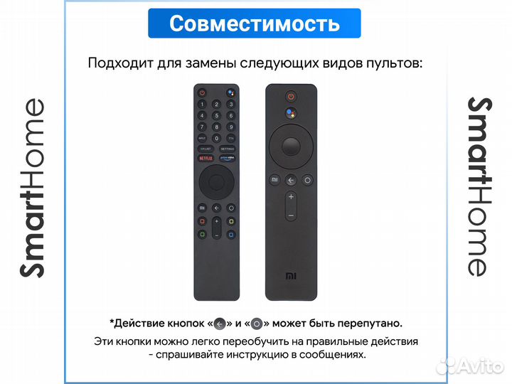 Пульт для телевизора Xiaomi Mi TV RU