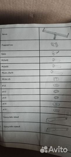 Фаркоп для WV Taos