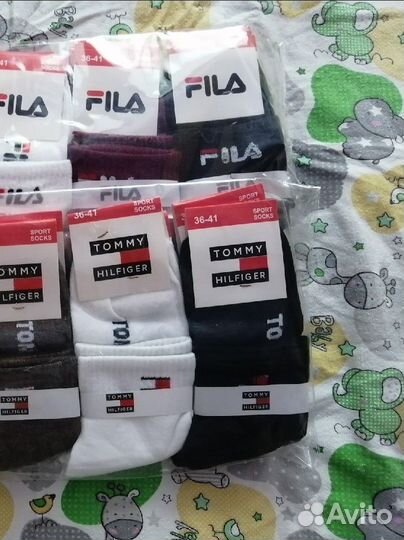 Носки женские Puma, Adidas, Nike, Fila, Reebok