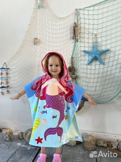 Полотенце пончо детское