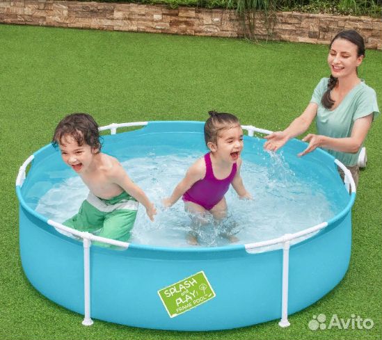 Каркасный круглый бассейн Бествей 152х38см