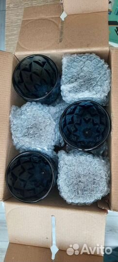 Бокалы фужеры цветное стекло