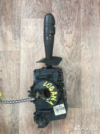 Подрулевой переключатель света левый Renault Logan