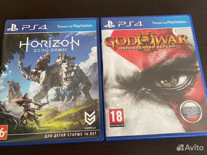 Игры для приставок ps4 Horizon, God of war