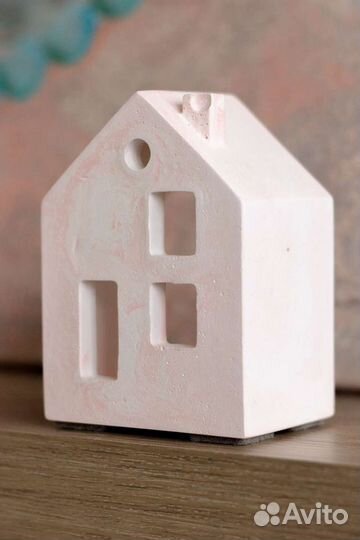 Сканди Домик подсвечник ручная работа