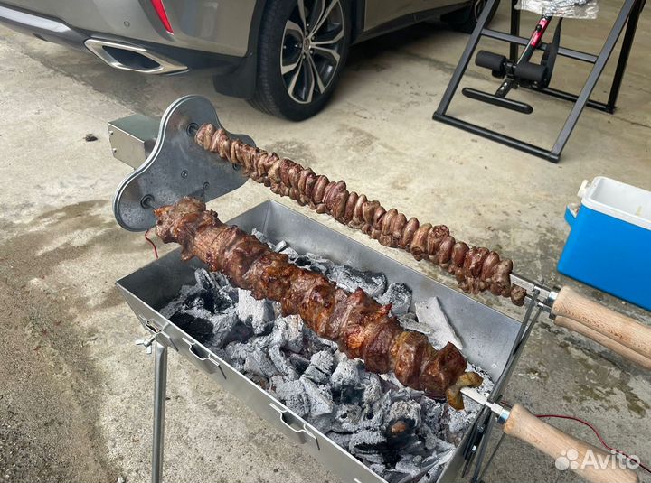 Мангал автоматический угольный