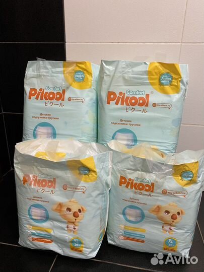Подгузники японские трусики pikool comfort 4 xl