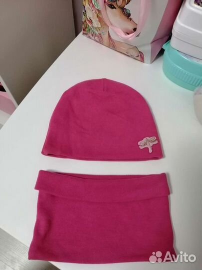 Шапочка со снудом, 46-48р