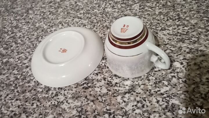 Кофейный сервиз перламутровый, ссср-белоруссия