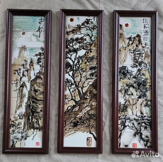 Панно китайское триптих