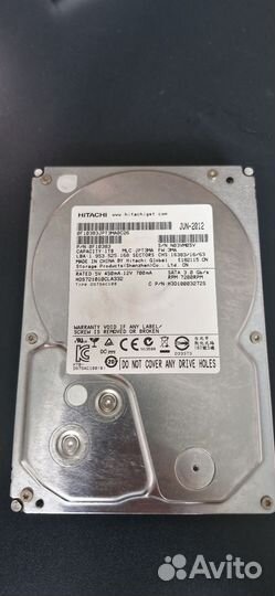 Жесткий диск hitachi HDD 1 tb