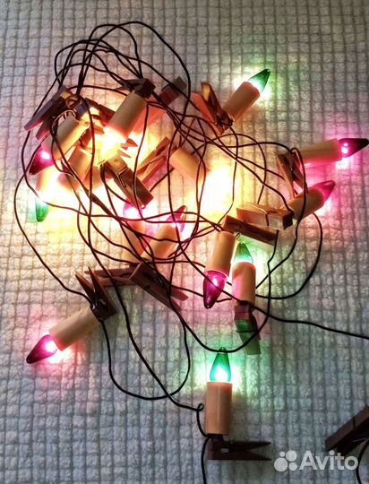 Новогодняя гирлянда Капелька СССР