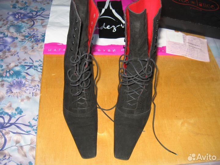 Шикарные замшевые сапожки Free Lance, Франция