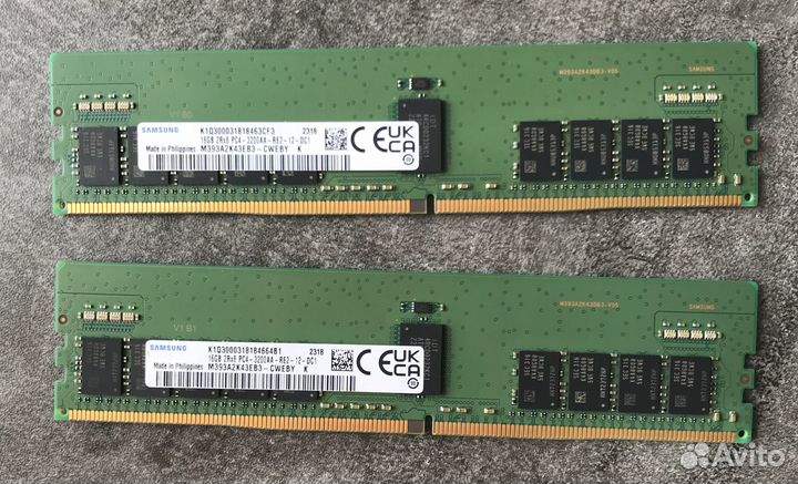 DDR4 Samsung M393A2K43EB3-CWE 2 x 16Gb (ECC Reg)