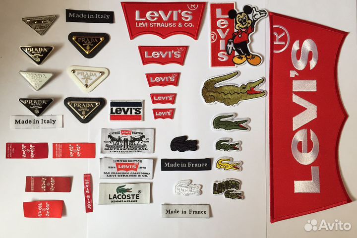 Нашивки разных брендов