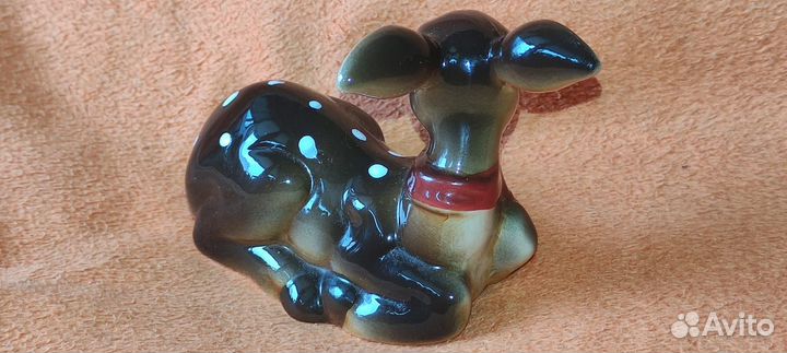 Оленёнок фарфоровая фигурка