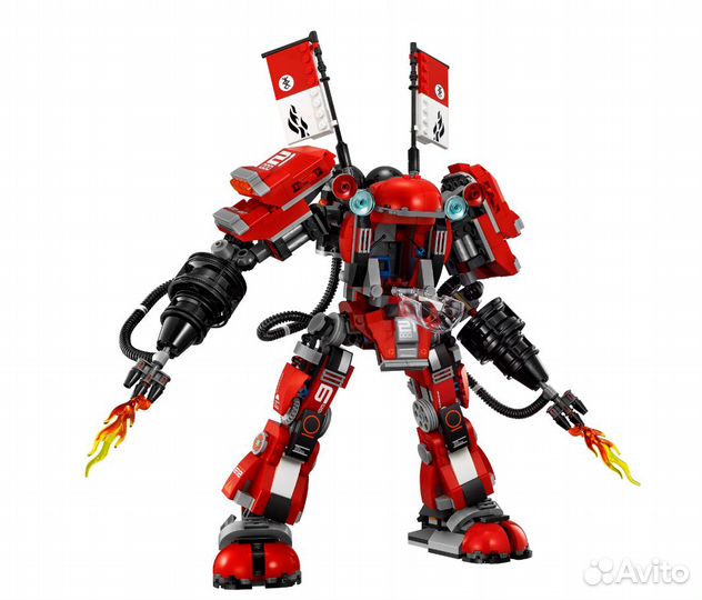 Конструктор Ниндзя Огненный робот Кая 4025