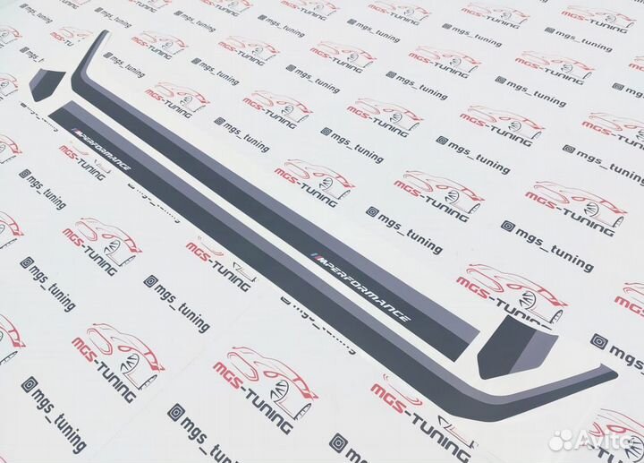 Наклейки на пороги BMW Х4 G02 M-Perfomance