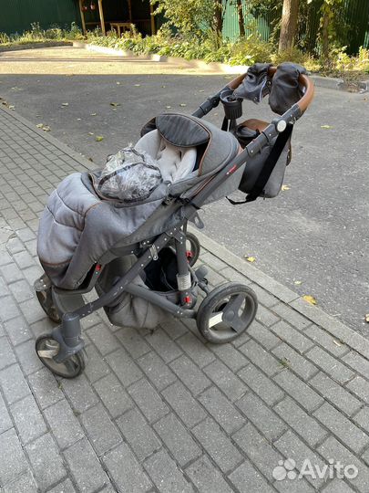 Коляска BeBe-Mobile Movo (carmel&grey) 3в1