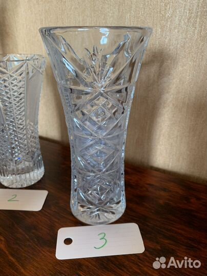 Хрустальные вазы времен СССР