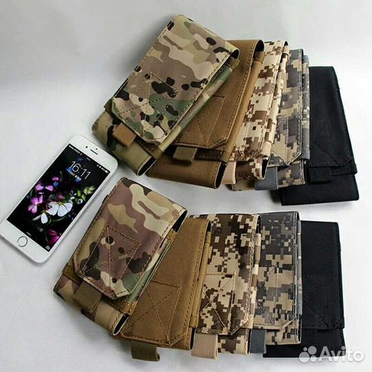 Чехол тактический молле для большого смартфона 6+