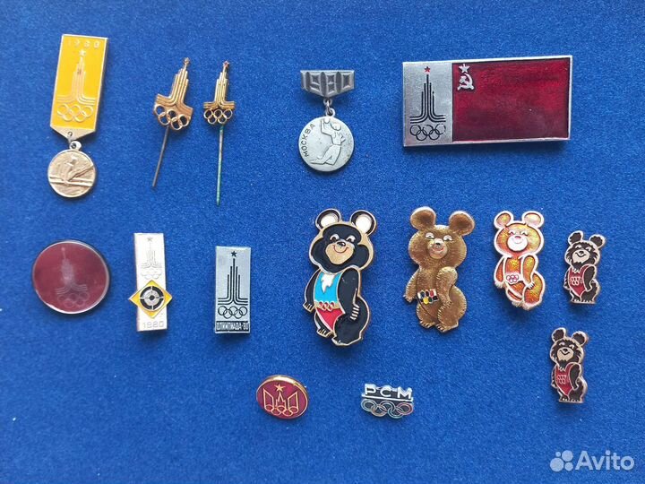 Значки СССР олимпиада 80