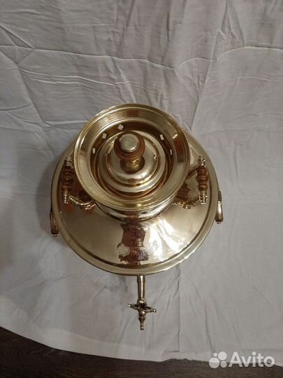 Самовар 19 век дровянной банка Н.И Баташева