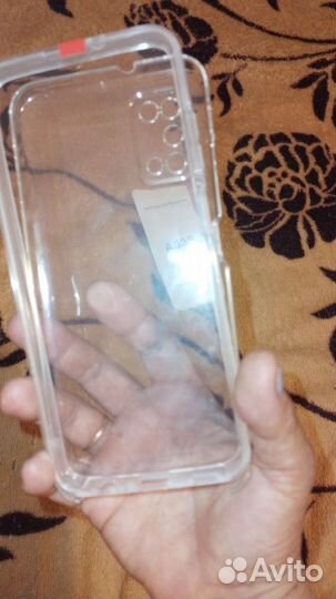 Чехол на Самсунг А03s. Двухсторонний силиконовый