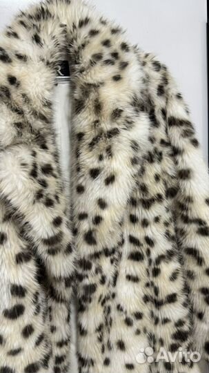 Искусственная шуба под рысь длинная