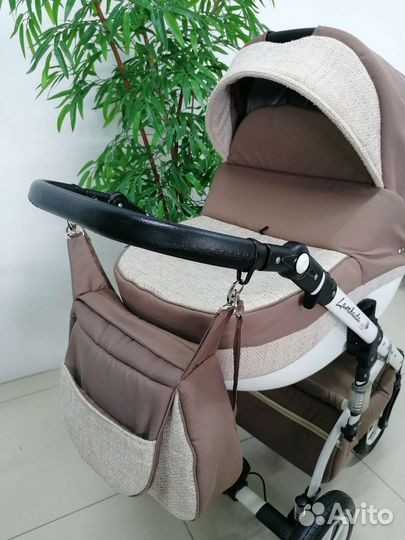 Коляска 2в1 Alis Lambada (кофейный текстиль)