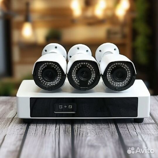 Комплект видеонаблюдения со звуком