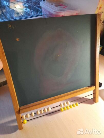 Советские игрушки, доска школьная, кукла, заяц