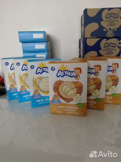 Агуша каши и смесь 2