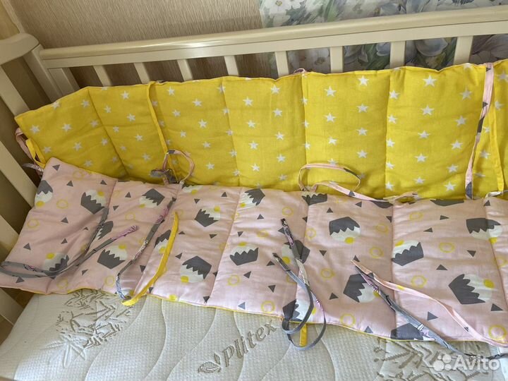Бортики в кроватку, одеяло, уголок