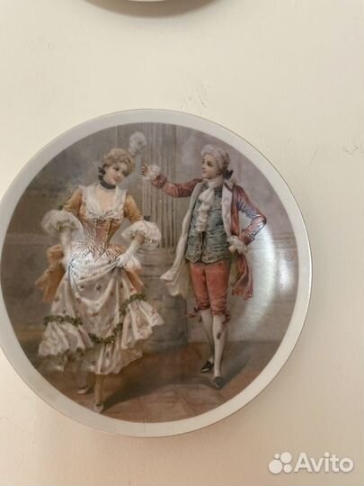 Тарелки настенные фарфор винтаж пара