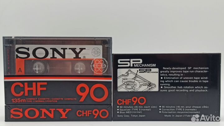 Новые аудиокассеты sony CHF / sony EF / sony HF