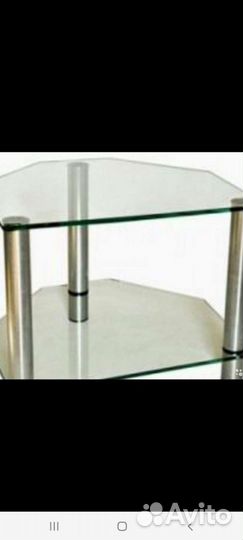 Стеклянная тумба под тв