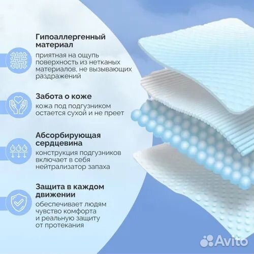 Памперсы для взрослых L, M