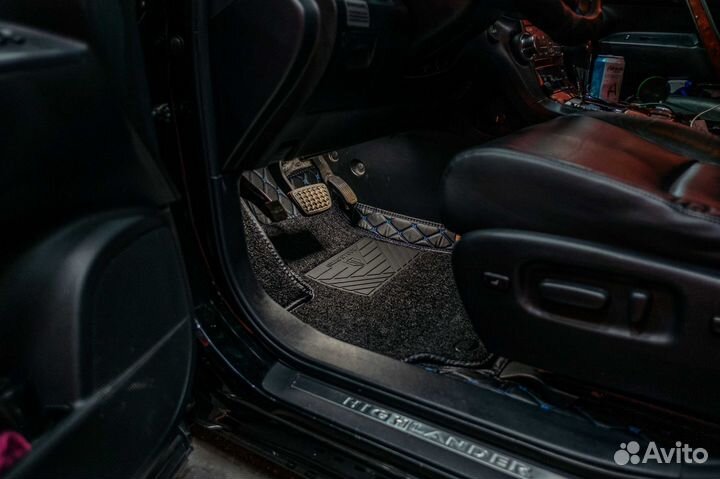 Коврики на заказ на Toyota Highlander