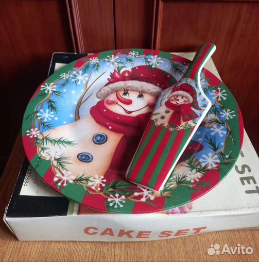 Тарелка для торта с лопаткой