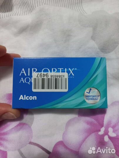 Линзы контактные Air optix -1.25 4 шт