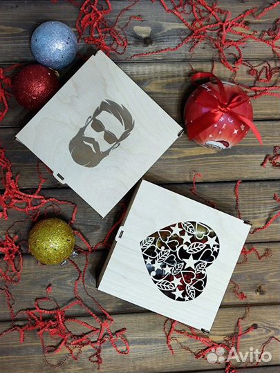 Подарочная коробка деревянная