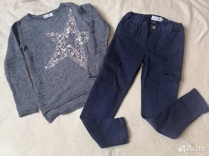 Вещи пакетом на девочку 140см