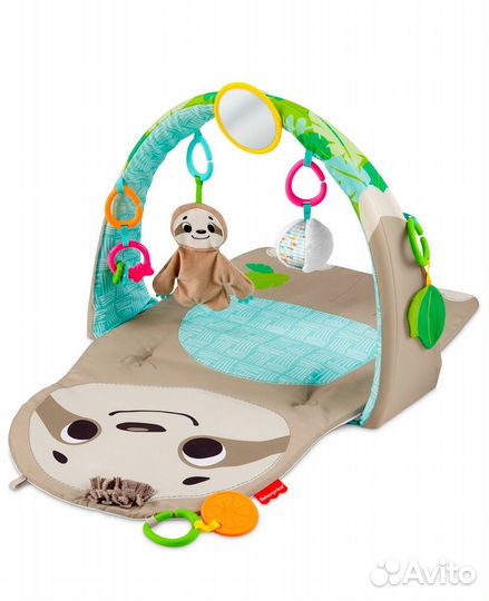 Развивающий коврик fisher price ленивец